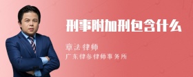 刑事附加刑包含什么