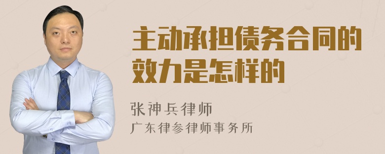 主动承担债务合同的效力是怎样的