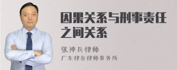 因果关系与刑事责任之间关系