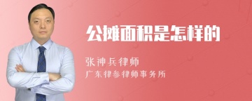 公摊面积是怎样的