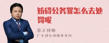 妨碍公务罪怎么去处罚呢