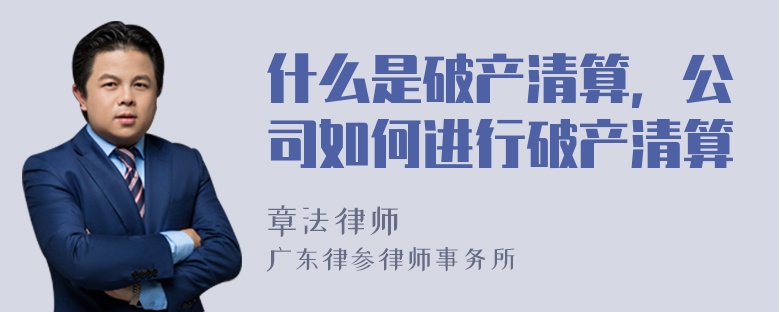 什么是破产清算，公司如何进行破产清算