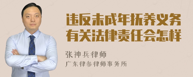 违反未成年抚养义务有关法律责任会怎样