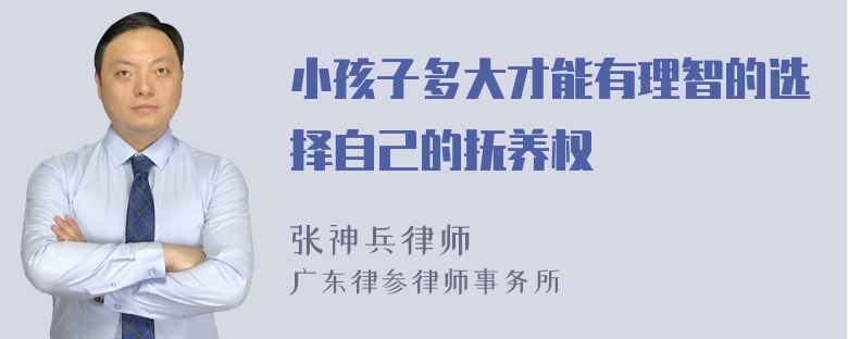 小孩子多大才能有理智的选择自己的抚养权