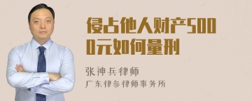 侵占他人财产5000元如何量刑