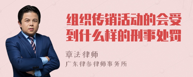 组织传销活动的会受到什么样的刑事处罚