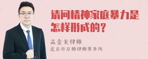 请问精神家庭暴力是怎样形成的？