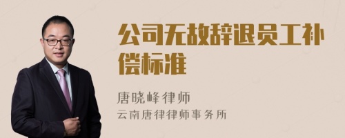 公司无故辞退员工补偿标准