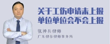 关于工伤申请未上报单位单位会不会上报