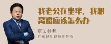 我老公在坐牢，我想离婚应该怎么办