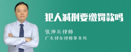 犯人减刑要缴罚款吗