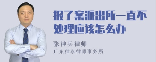 报了案派出所一直不处理应该怎么办