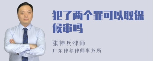 犯了两个罪可以取保候审吗