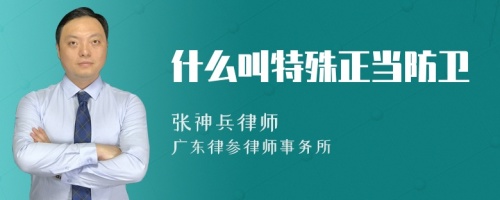 什么叫特殊正当防卫