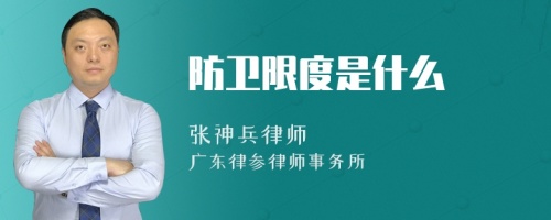 防卫限度是什么