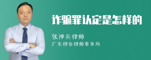 诈骗罪认定是怎样的