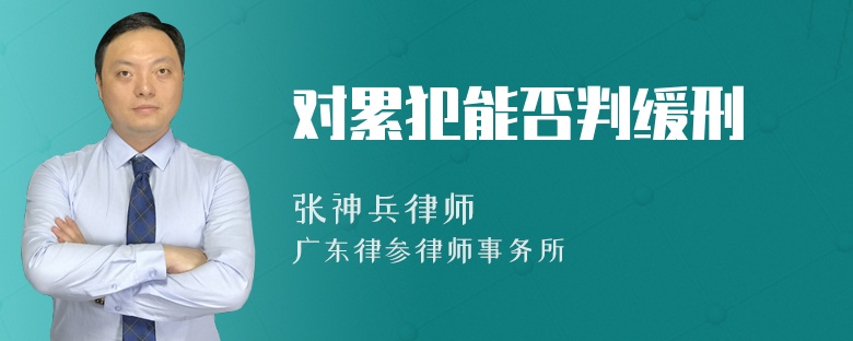 对累犯能否判缓刑