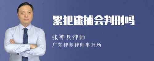 累犯逮捕会判刑吗