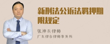 新刑法公诉法羁押期限规定