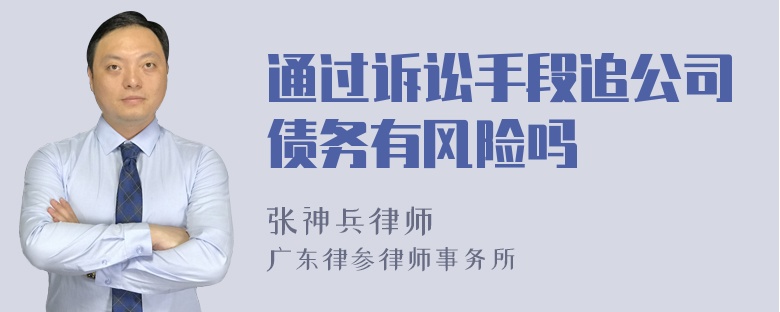 通过诉讼手段追公司债务有风险吗