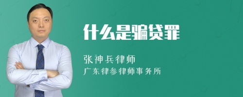 什么是骗贷罪