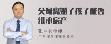 父母离婚了孩子能否继承房产