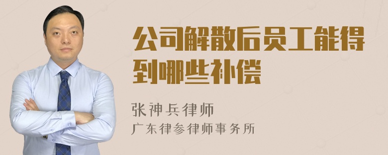 公司解散后员工能得到哪些补偿