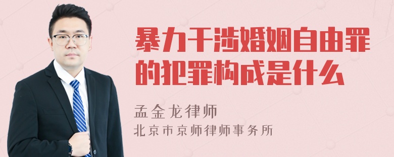 暴力干涉婚姻自由罪的犯罪构成是什么