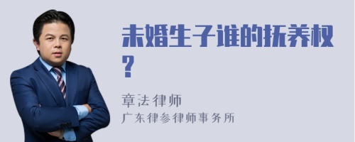 未婚生子谁的抚养权?