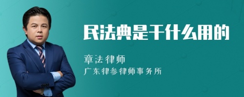 民法典是干什么用的