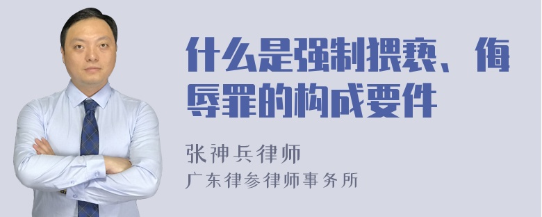 什么是强制猥亵、侮辱罪的构成要件