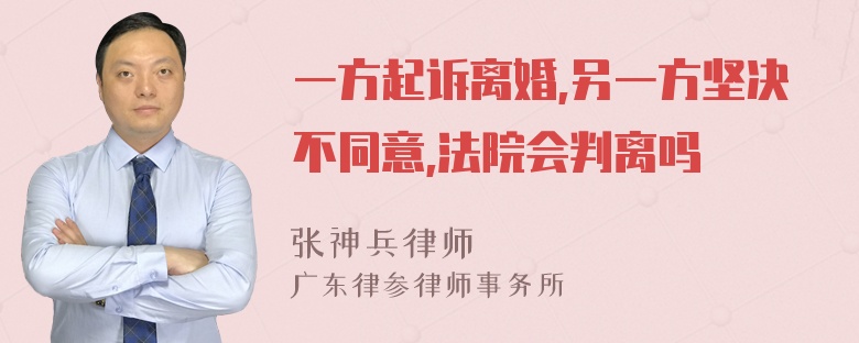 一方起诉离婚,另一方坚决不同意,法院会判离吗