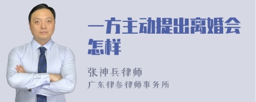 一方主动提出离婚会怎样