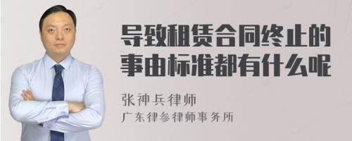 导致租赁合同终止的事由标准都有什么呢