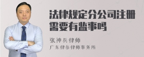 法律规定分公司注册需要有监事吗