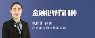 金融犯罪有几种