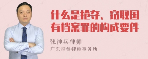 什么是抢夺、窃取国有档案罪的构成要件