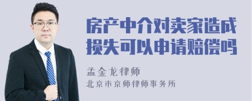 房产中介对卖家造成损失可以申请赔偿吗