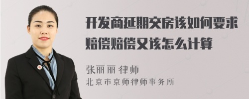 开发商延期交房该如何要求赔偿赔偿又该怎么计算