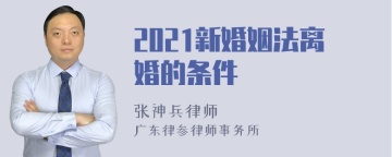 2021新婚姻法离婚的条件