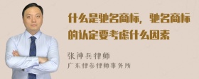 什么是驰名商标，驰名商标的认定要考虑什么因素