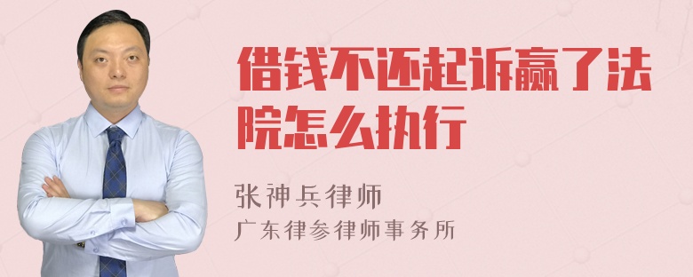 借钱不还起诉赢了法院怎么执行