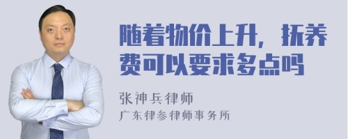 随着物价上升，抚养费可以要求多点吗