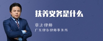 扶养义务是什么