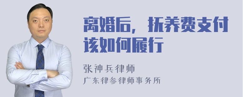 离婚后，抚养费支付该如何履行