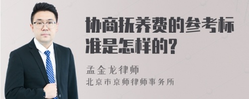 协商抚养费的参考标准是怎样的?