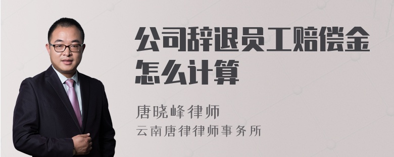 公司辞退员工赔偿金怎么计算