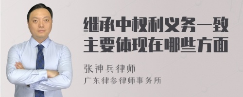 继承中权利义务一致主要体现在哪些方面