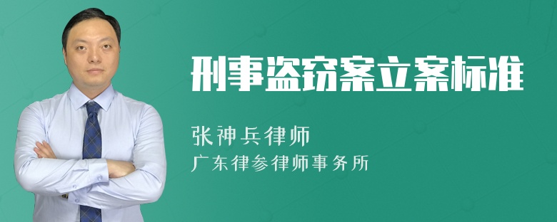 刑事盗窃案立案标准