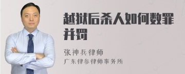 越狱后杀人如何数罪并罚